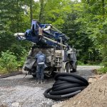 Pump truck packed up.