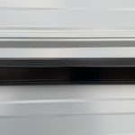 Contrast between roof colour and trim colour. Regent grey and black.